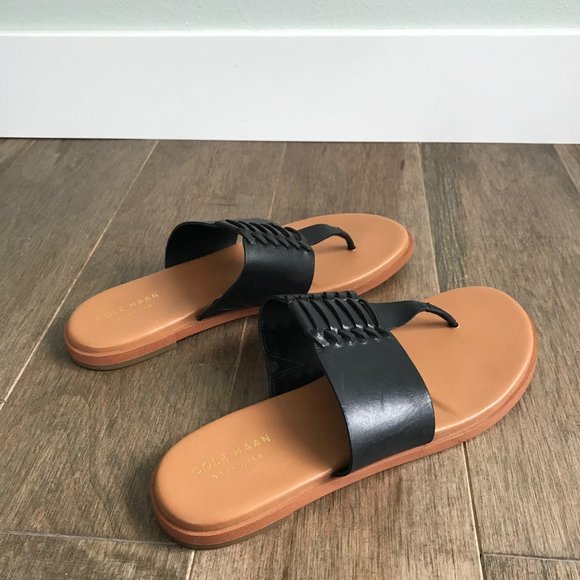 Cole Haan Sandals - Black and Tan - Women's Size 7.5 - Picture 8 of 13